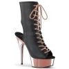 Pleaser Delight-1016 Lace-up 6" Platform Boots