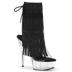 Pleaser Delight-1017TF Fringe 6" Platform Boot Boots