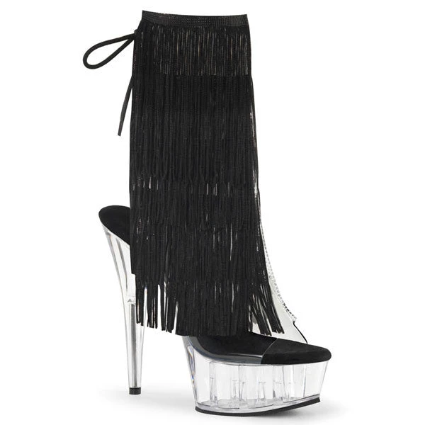 Pleaser Delight-1017TF Fringe 6" Platform Boot Boots 3 Pleaser Delight-1017TF Fringe 6" Platform Boot Boots