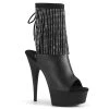 Pleaser Delight-1018RSF Fringed Stiletto Heel Boots