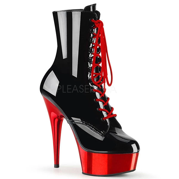 Pleaser Delight-1020 Lace-up 6" Platform Boots 3 Pleaser Delight-1020 Lace-up 6" Platform Boots