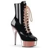 Pleaser Delight-1020 Lace-up 6" Platform Boots