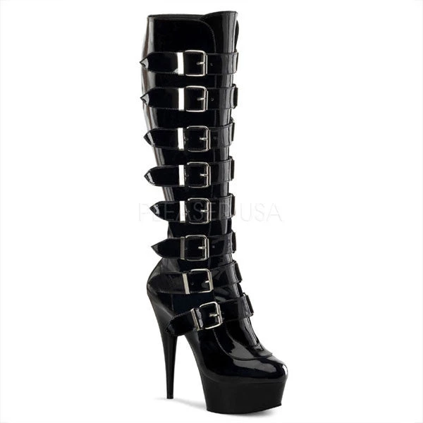 Pleaser Delight-2049 Buckled Platform Boots 3 Pleaser Delight-2049 Buckled Platform Boots