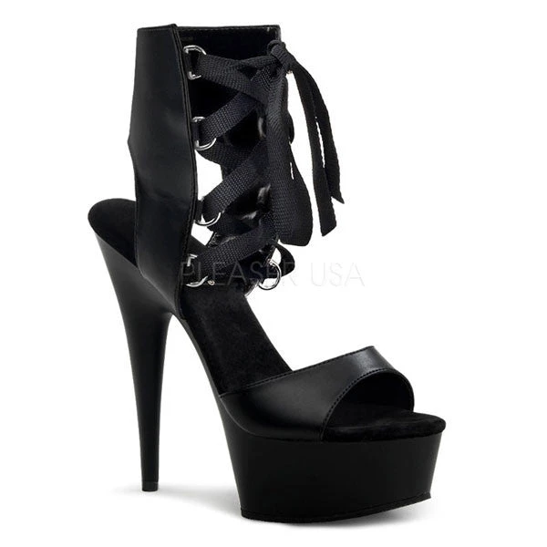 Pleaser Delight-600-14 Lace-up Platform Heels 3 Pleaser Delight-600-14 Lace-up Platform Heels
