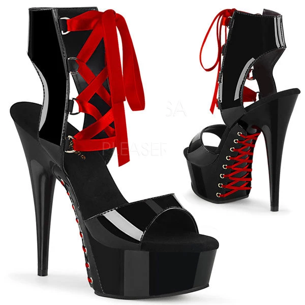 Pleaser Delight-600-14FH Corseted Platform Heels Platform Sandals 3 Pleaser Delight-600-14FH Corseted Platform Heels Platform Sandals