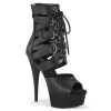Pleaser Delight-600-31 Black Platform Bootie