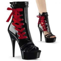 Pleaser Delight-600-36 Corseted Platform Heels High Heels