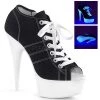 Pleaser Platform Sandals Delight-600SK-01 Platform Heels