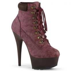 Pleaser Delight-600TL-02 Lace-up Ankle Bootie