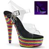 Pleaser Rainbow 6" Platform Sandal Pleaser Shoes