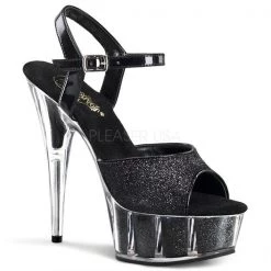 Pleaser Delight-609-5G Glitter 6" Platform Sandal 6 Pleaser Delight-609-5G Glitter 6