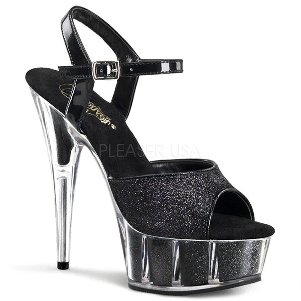 Pleaser Delight-609-5G Glitter 6" Platform Sandal 4 Pleaser Delight-609-5G Glitter 6" Platform Sandal