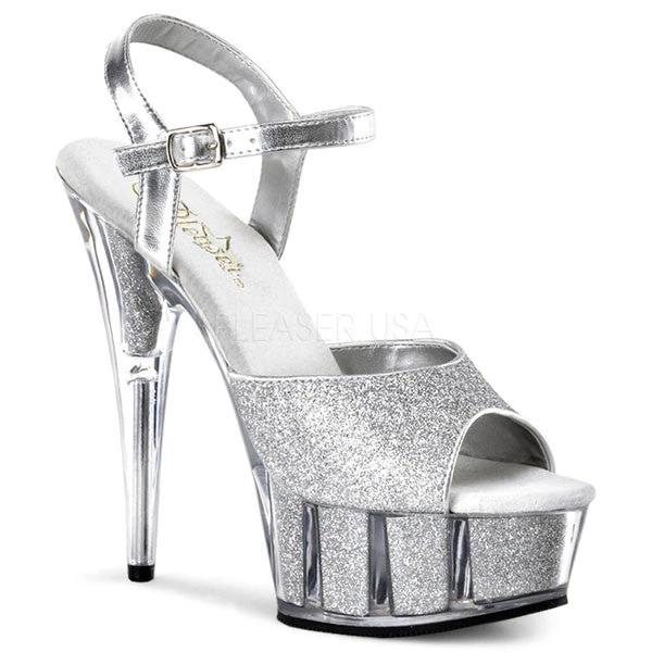 Pleaser Delight-609-5G Glitter 6" Platform Sandal 3 Pleaser Delight-609-5G Glitter 6" Platform Sandal