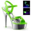 Pleaser Platform Sandals Green Metallic Platform Sandal 2 Pleaser Platform Sandals Green Metallic Platform Sandal