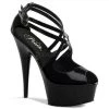 Pleaser Delight-612 Strappy 6" Platform Heels High Heels 2 Pleaser Delight-612 Strappy 6" Platform Heels High Heels
