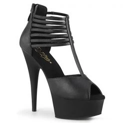 Pleaser Delight-626 Peep Toe Platform Heels High Heels