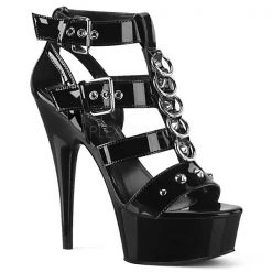 Pleaser High Heels Delight-658 Cage Strap 6" Platform Sandal
