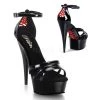 Pleaser Delight-662 Corset Heel 6" Sandal