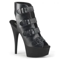 Pleaser Delight-683 Buckled Ankle Bootie
