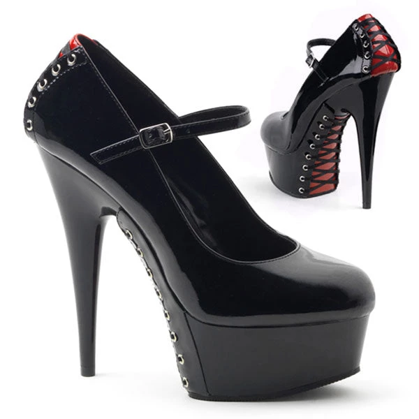 Pleaser Delight-687FH 6" Mary Jane Platform Heels 3 Pleaser Delight-687FH 6" Mary Jane Platform Heels