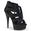 Pleaser High Heels Delight-693 Lace-up 6" Platform Heels