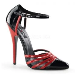 Devious Domina-412 Strappy Two-tone Heels High Heels