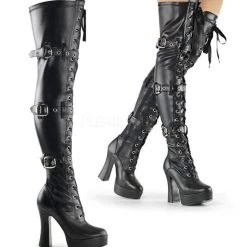 Pleaser Boots Electra-3028 Thigh High Boot
