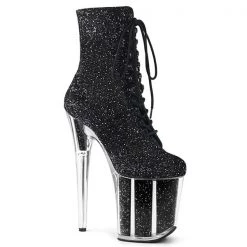 Pleaser Flamingo-1020G Glitter 8" Platform Boots