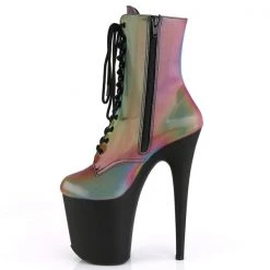 Pleaser Flamingo-1020REFL 8" Platform Boots