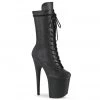 Pleaser Flamingo-1050WR Black 8" Platform Boots