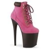 Pleaser Flamingo-800TL-02 Lace-up 8" Platform Boots