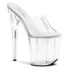 Pleaser Sandals Flamingo-801 Clear 8" Platform Sandal 1 Pleaser Sandals Flamingo-801 Clear 8" Platform Sandal