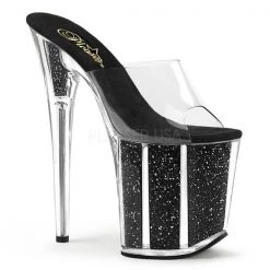 Pleaser Flamingo-801G Glitter 8" Platform Sandal