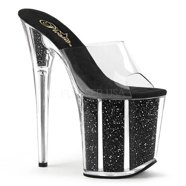 Pleaser Flamingo-801G Glitter 8" Platform Sandal 3 Pleaser Flamingo-801G Glitter 8" Platform Sandal