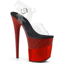 Pleaser High Heels Flamingo-808-2HGM 8" Platform Sandal