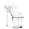 Pleaser Flamingo-808 Clear 8" Platform Sandal 2 Pleaser Flamingo-808 Clear 8" Platform Sandal