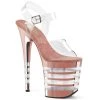 Pleaser Flamingo-808CHLN Metallic 8" Platform Heels High Heels 1 Pleaser Flamingo-808CHLN Metallic 8" Platform Heels High Heels