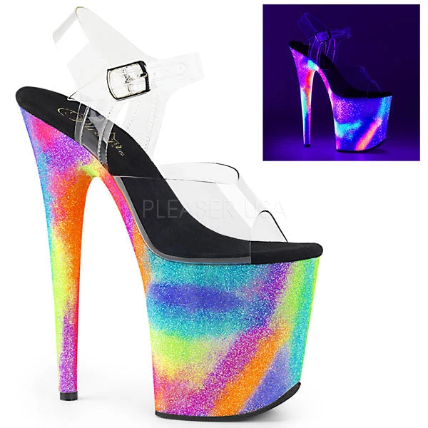 Pleaser Flamingo-808GXY Neon Platform Heels 3 Pleaser Flamingo-808GXY Neon Platform Heels