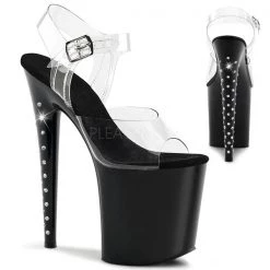 Pleaser Flamingo-808LS Rhinestone Platform Heels