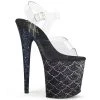 Pleaser High Heels Flamingo-808MSLG 8" Platform Heels 1 Pleaser High Heels Flamingo-808MSLG 8" Platform Heels