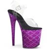 Pleaser High Heels Flamingo-808MSLG 8" Platform Heels 1 Pleaser High Heels Flamingo-808MSLG 8" Platform Heels