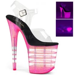 Pleaser Flamingo-808UVLN Neon 8" Platform Sandal Platform Sandals