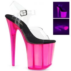 Pleaser Flamingo-808UVT 8" Platform Sandal Platform Sandals