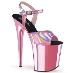 Pleaser High Heels Flamingo-809HG Metallic Platform Sandals