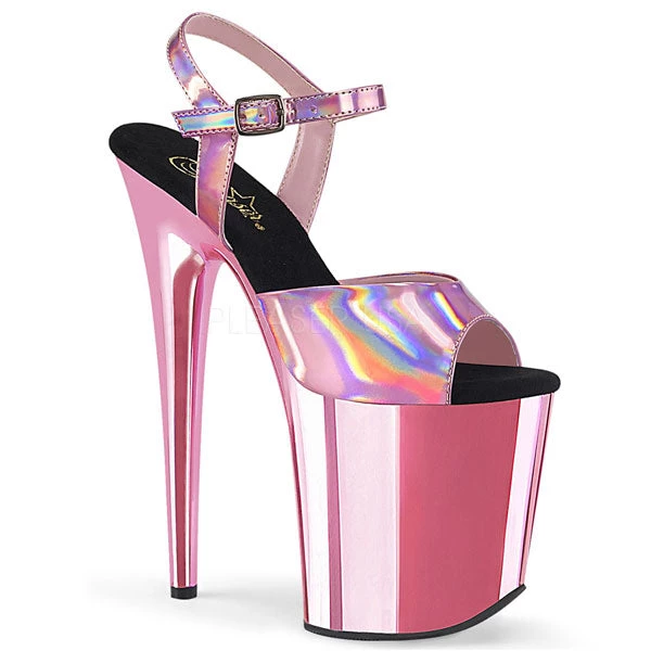 Pleaser High Heels Flamingo-809HG Metallic Platform Sandals 3 Pleaser High Heels Flamingo-809HG Metallic Platform Sandals
