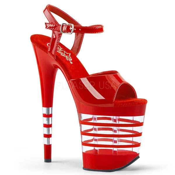 Pleaser Flamingo-809LN Striped 8" Platform Sandal Platform Sandals 4 Pleaser Flamingo-809LN Striped 8" Platform Sandal Platform Sandals