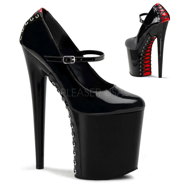 Pleaser Flamingo-887FH 8" Mary Jane Platform Heels 4 Pleaser Flamingo-887FH 8" Mary Jane Platform Heels