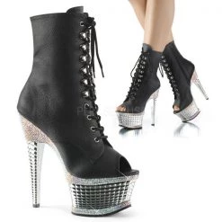 Pleaser Illusion-1021RS High Heel Ankle Boots