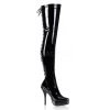 Devious Indulge-3063 Lace-up 5" Thigh High Boots 1 Devious Indulge-3063 Lace-up 5" Thigh High Boots