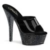 Pleaser Kiss-201MG Glitter 6" Platform Slide Sandals 2 Pleaser Kiss-201MG Glitter 6" Platform Slide Sandals